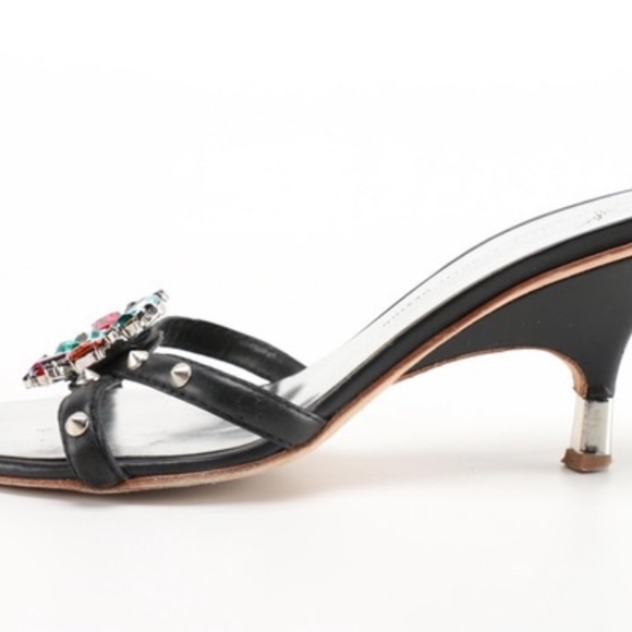 Giuseppe Zanotti Designed Faux Jewel Pump Slides - Picture 3 of 8